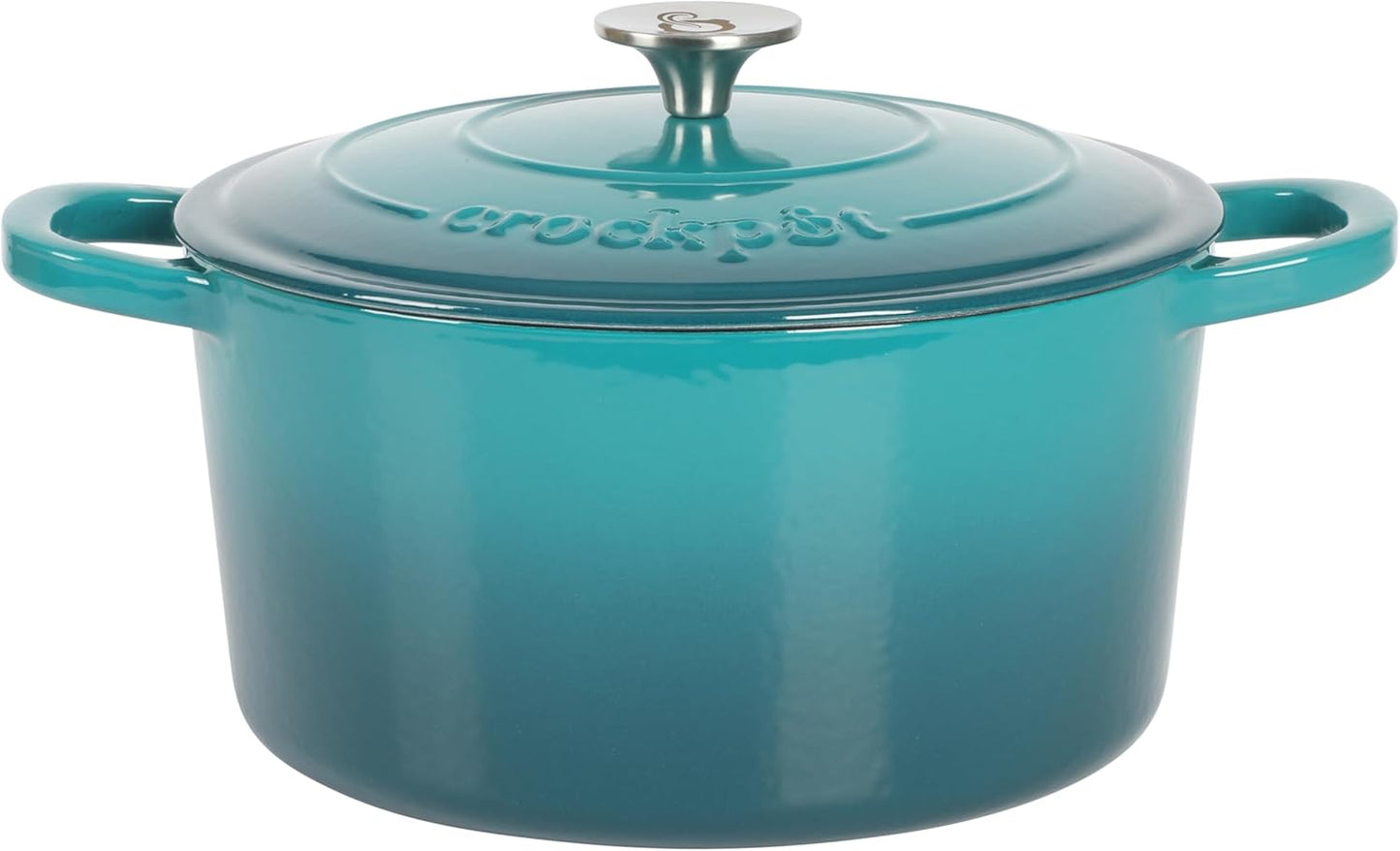 3 Quart Enameled Cast Iron Dutch Oven – Aqua - Curated Catalog 47FR