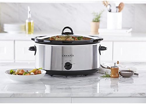 7 Quart Oval Manual Slow Cooker – Stainless Steel - Curated Catalog FCFK