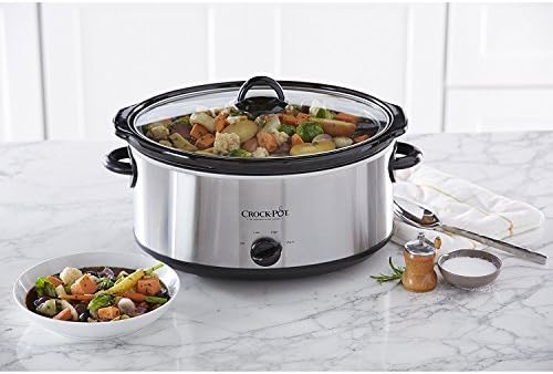 7 Quart Oval Manual Slow Cooker – Stainless Steel - Curated Catalog FCFK
