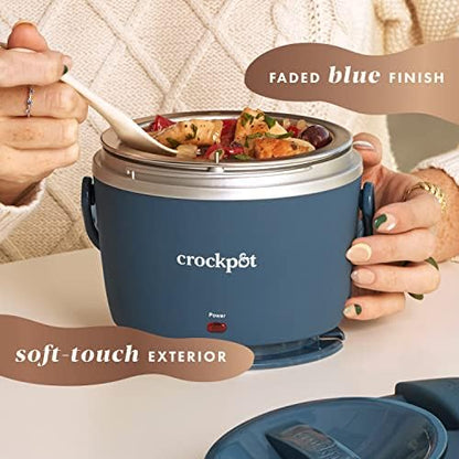 Electric Lunch Box Food Warmer 20oz – Faded Blue - Curated Catalog EPZU