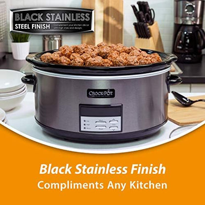 8 Quart Programmable Slow Cooker with Auto Warm - Curated Catalog 68ED