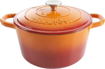 3 Quart Enameled Cast Iron Dutch Oven – Aqua - Curated Catalog 47FR