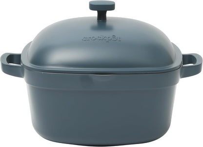 3 Quart Enameled Cast Iron Dutch Oven – Aqua - Curated Catalog 47FR